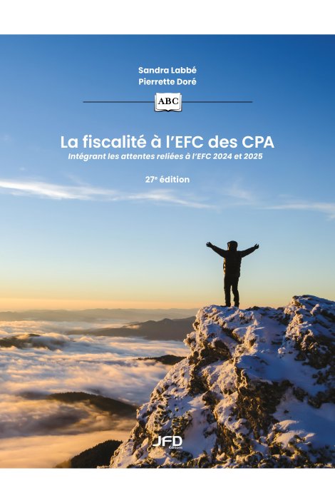 La fiscalité à l’EFC des CPA - 27e édition